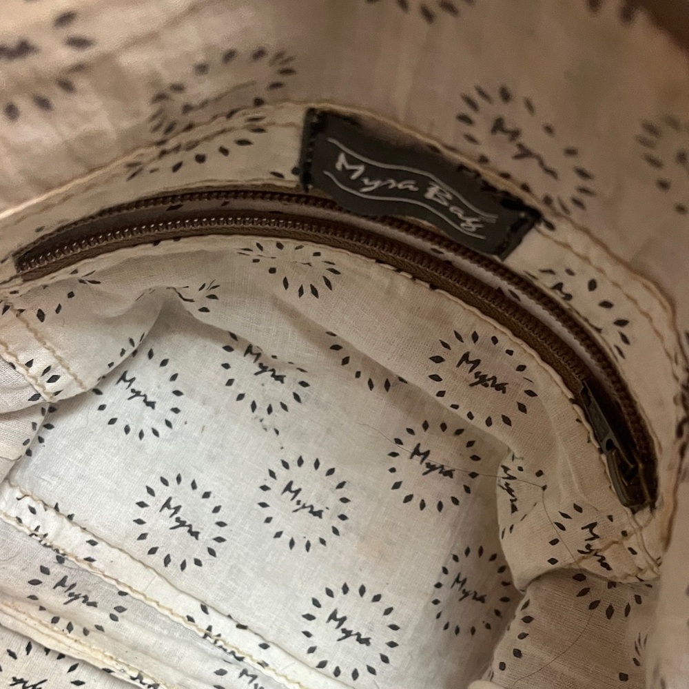 Cowhide/hand painted Crossbody Bag - Picture 5 of 5